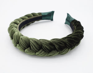 velvet braided hairband headbands 