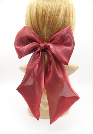 veryshine.com organza giant hair bow wide tail oversized hair accessory for women