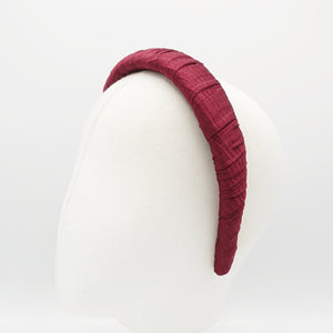 veryshine.com padded headband corrugated fabric wrap hairband pleated women hair accessory