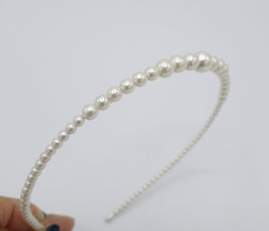 veryshine.com pearl thin headband graduated elegant hair accessory for women