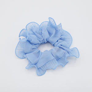 veryshine.com pleated edge chiffon scrunchies hair elastic women hair tie hair accessory for women