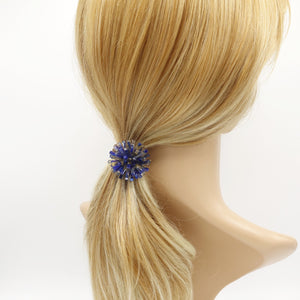 veryshine.com Ponytail holders cellulose acetate flower hair elastic ponytail holder