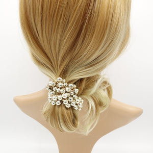 veryshine.com Ponytail holders disco ball beaded hair elastic sleek ball ball decorated  ponytail holder women hair accessories