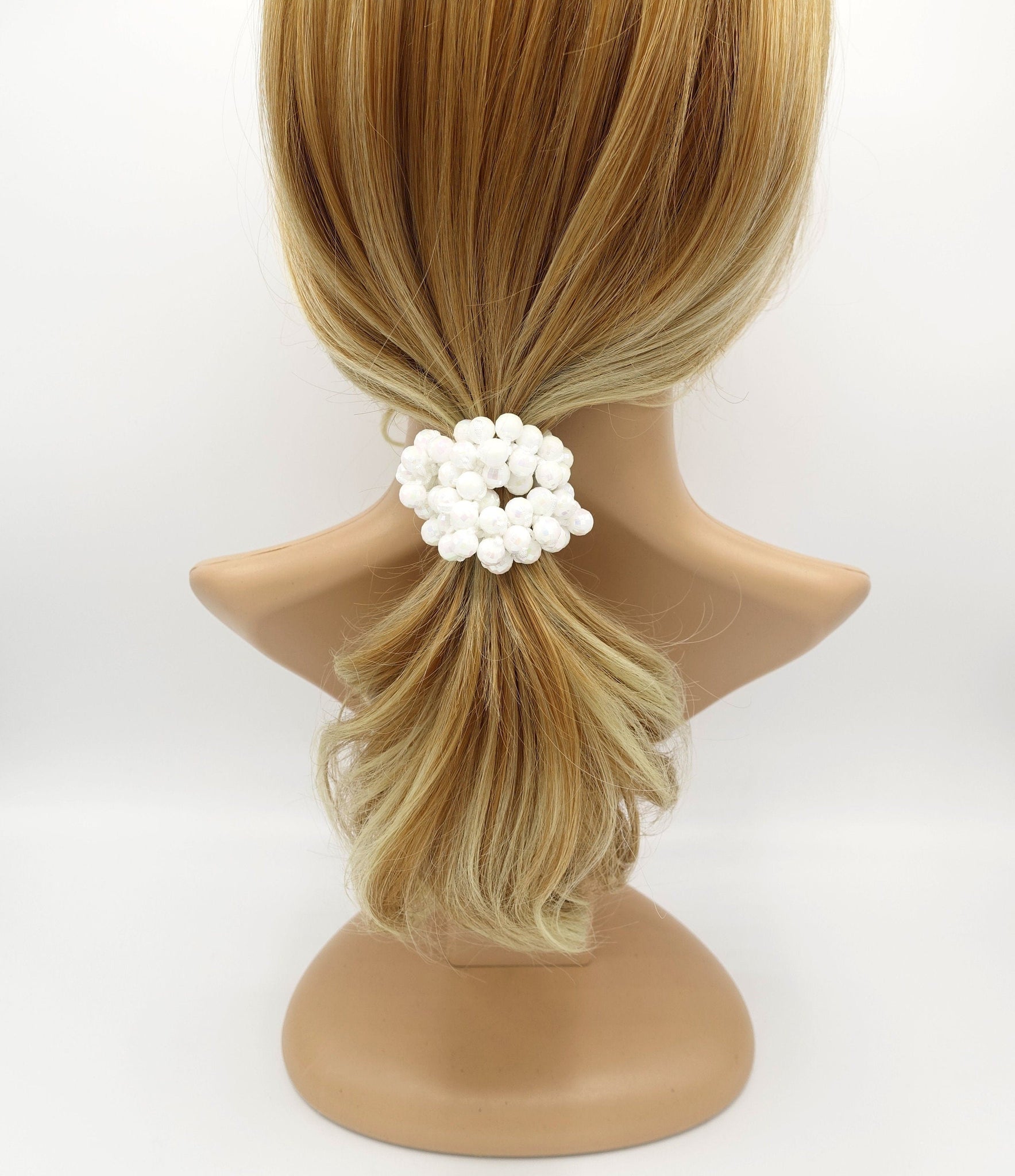 veryshine.com Ponytail holders disco ball beaded hair elastic sleek ball ball decorated  ponytail holder women hair accessories