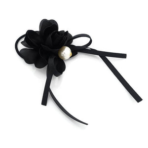 veryshine.com Ponytail holders Flower Strap Bow Knot Pearl Ball Decorated Hair Elastic Ponytail Holder Hair Accessories For Women