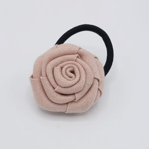 veryshine.com Ponytail holders Indi pink woolen flower hair tie ponytail holder