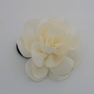 veryshine.com Ponytail holders Ivory Handmade Mini Flower Hair Elastic Ponytail Holder Women Flower Hair Accessory