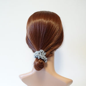 veryshine.com Ponytail holders sleek ball decorated ponytail holder beaded hair tie scrunchies women hair accessories