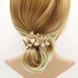 veryshine.com Ponytail holders suede petal flower sparking ball embellished hair elastic ponytail holder