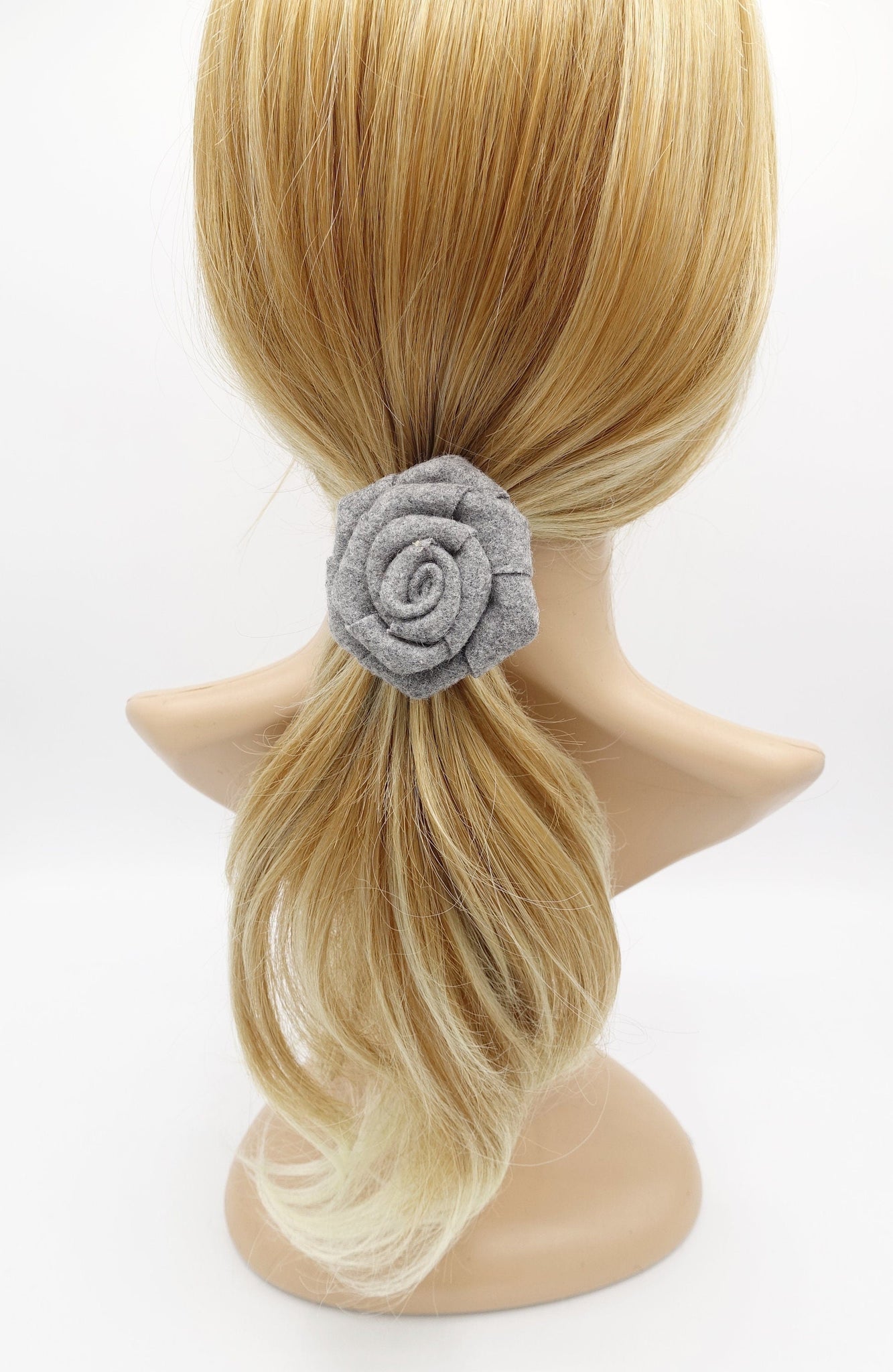 veryshine.com Ponytail holders woolen flower hair tie ponytail holder