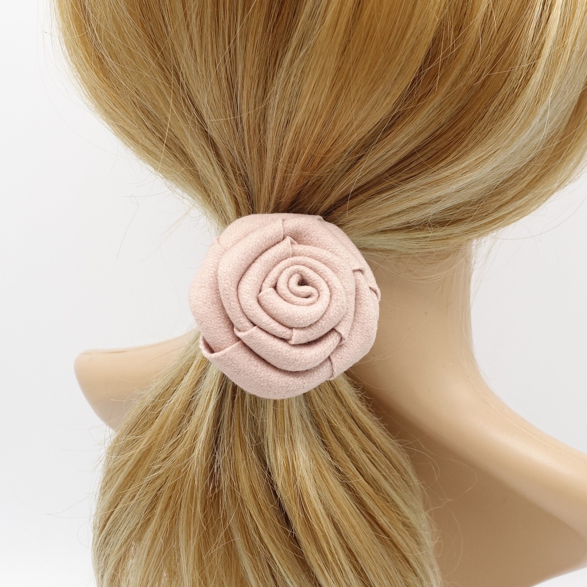 veryshine.com Ponytail holders woolen flower hair tie ponytail holder