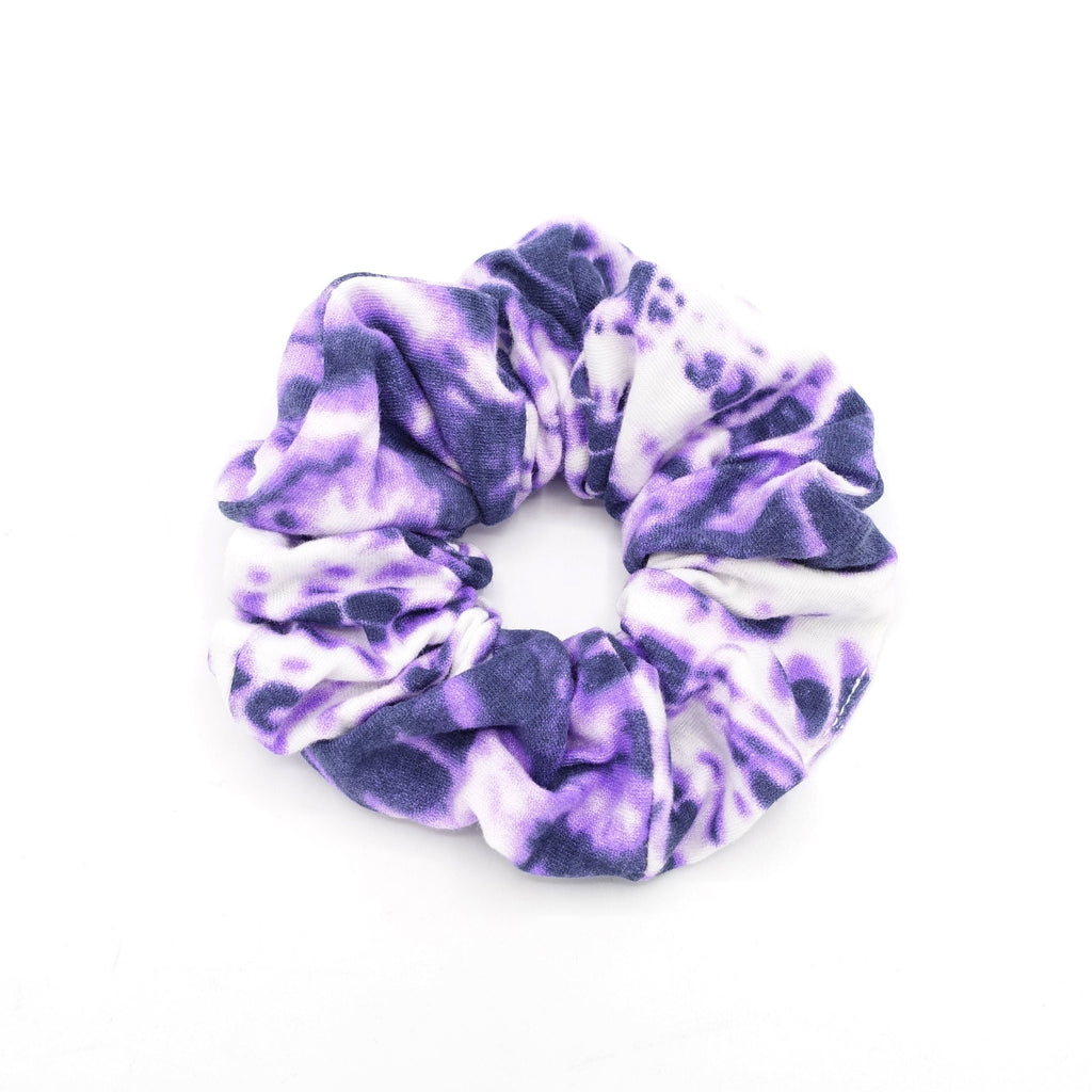 veryshine.com Purple cotton tie dye scrunchies casual scrunchie hair tie for women