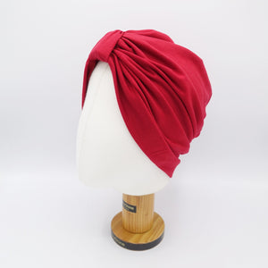 veryshine.com Red cotton pleated turban for women
