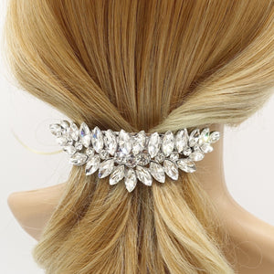 veryshine.com rhinestone leaf hair barrette bling hair accessory for women