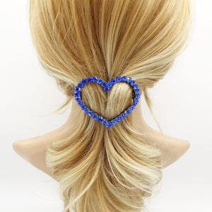veryshine.com Sapphire Love always wins.  color rhinestone embellished  heart hair barrette woman hair accessory