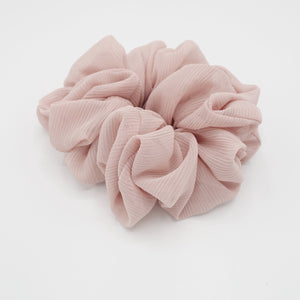 veryshine.com Scrunchies Baby pink large chiffon voluminous scrunchies women hair elastic accessory