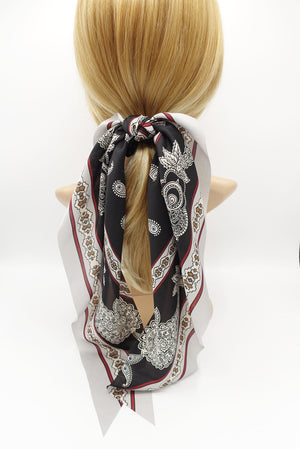 veryshine.com Scrunchies big paisley scarf scrunchies satin knot hair elastic scrunchie for women