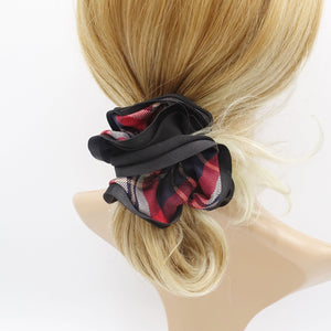 veryshine.com Scrunchies Black check scrunchies, 2color tone scrunchies, hair ties for women
