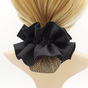 veryshine.com Scrunchies Black chiffon scrunchies snood net hair elastic tie scrunchy women hair accessories