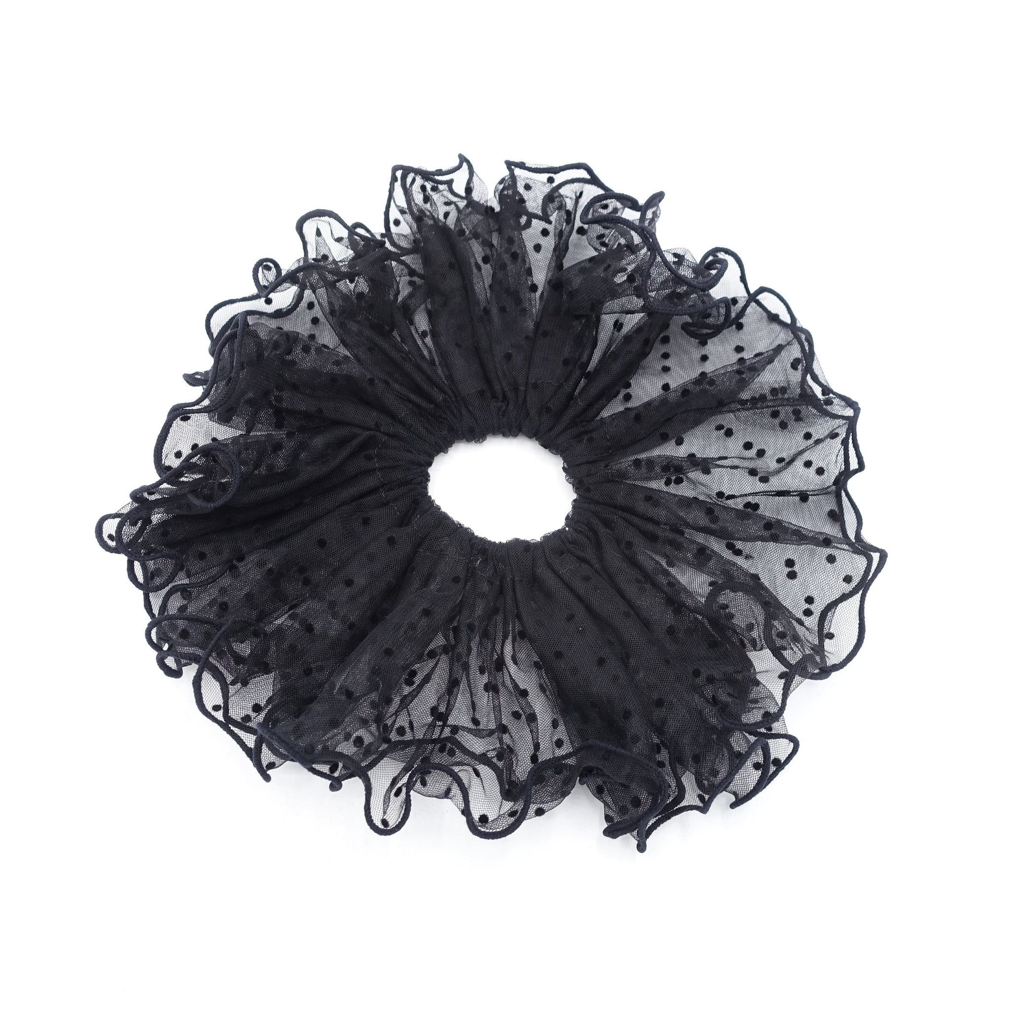 veryshine.com Scrunchies Black oversized scrunchies, tulle scrunchies, dot scrunchies for women
