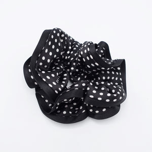 veryshine.com Scrunchies Black satin dot scrunchies, cute hair scrunchies for women