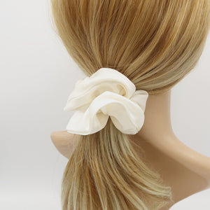 veryshine.com Scrunchies Cream white saint scrunchies regular size hair elastic scrunchie for women