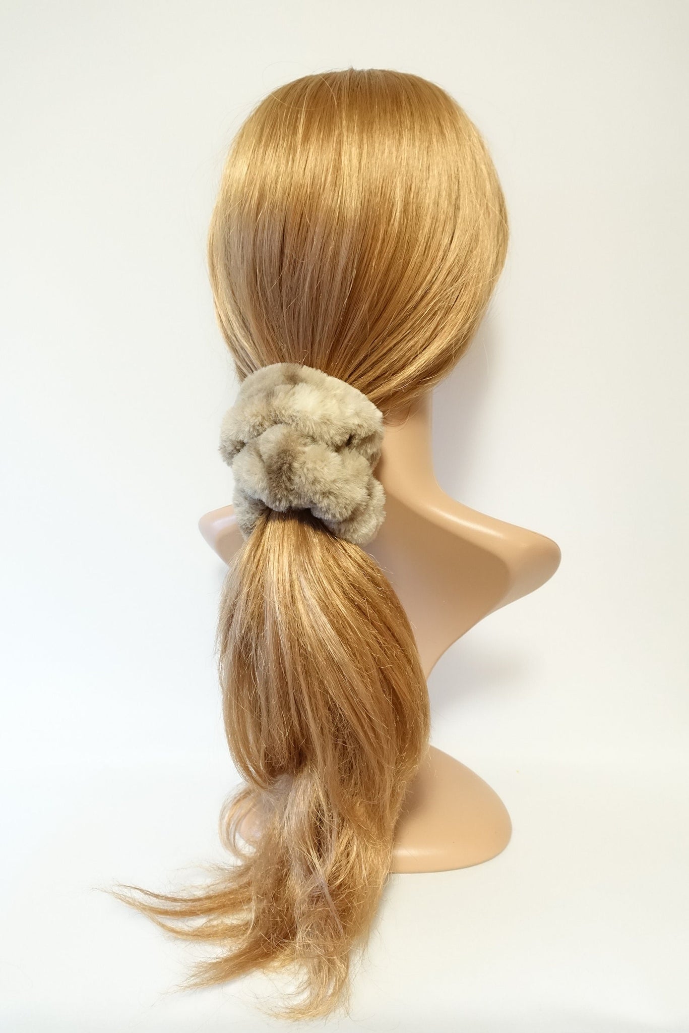 veryshine.com Scrunchies fabric faux fur soft hair scrunchies large hair scrunchie for women