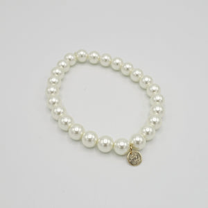 veryshine.com Scrunchies Faux pearl pearl bun holder hair elastic for women