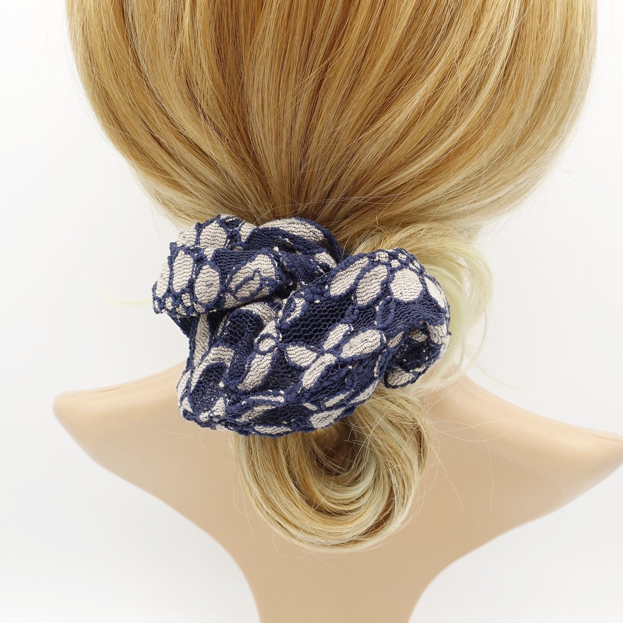 veryshine.com Scrunchies floral lace scrunchies flower petal hair elastic women hair tie