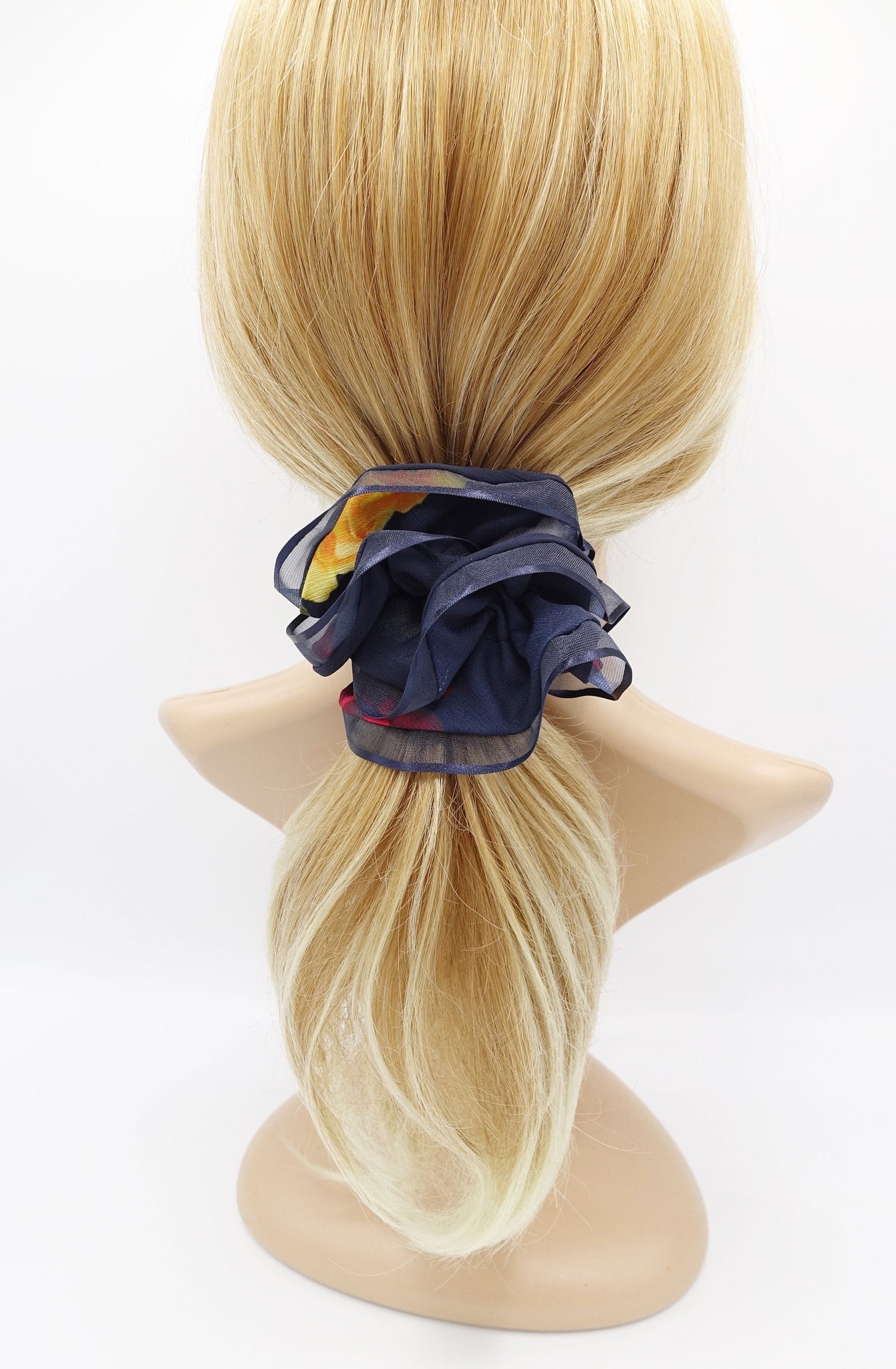 veryshine.com Scrunchies floral scrunchies, organza edge scrunchies, hair ties for women