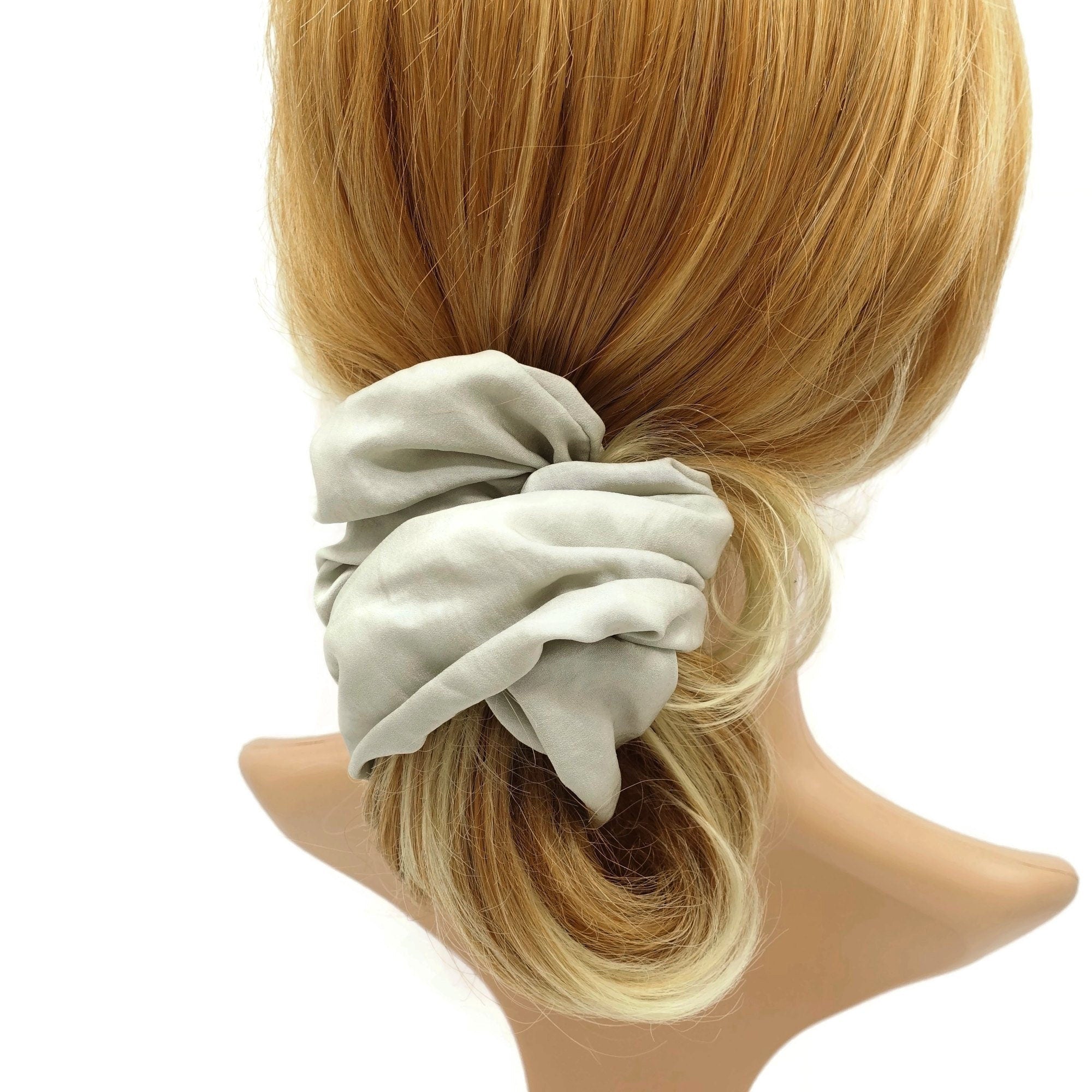 veryshine.com Scrunchies glossy asymmetric scrunchies hair elastic scrunchy for women