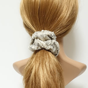 veryshine.com Scrunchies golden foil sequin scrunchies dazzling Fall Winter hair scrunchie