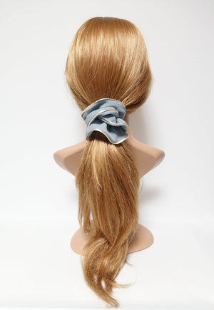 veryshine.com scrunchies/hair holder 2 trim chiffon scrunchy glossy edge trim scrunchies women hair accessories