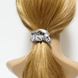 veryshine.com scrunchies/hair holder A set of 3 velvet scrunchies A set of 3 golden ring decorated mini thin velvet scrunchies pack
