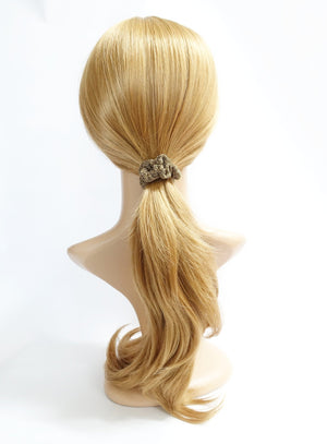 veryshine.com scrunchies/hair holder A set of 5 chiffon scrunchies A Set of 5 Pearl Glittering Thin Scrunchies Women Hair Elastics Set