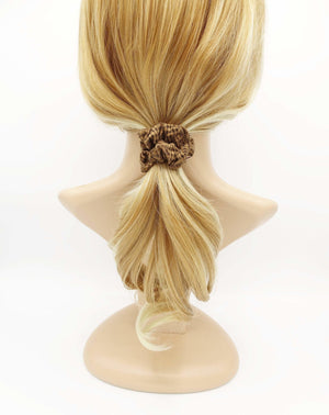 veryshine.com scrunchies/hair holder a set of 5 Suede plaid check scrunchies Autumn Winter Hair scrunchy women hair accessories