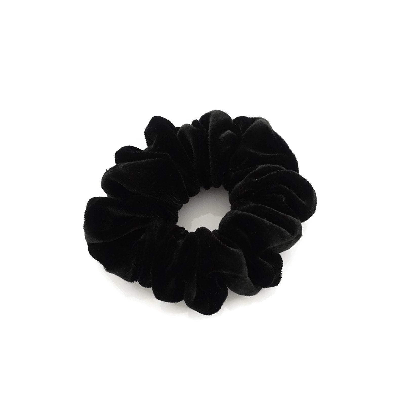 veryshine.com scrunchies/hair holder Black medium size solid velvet scrunchies women hair tie accessory scrunchies
