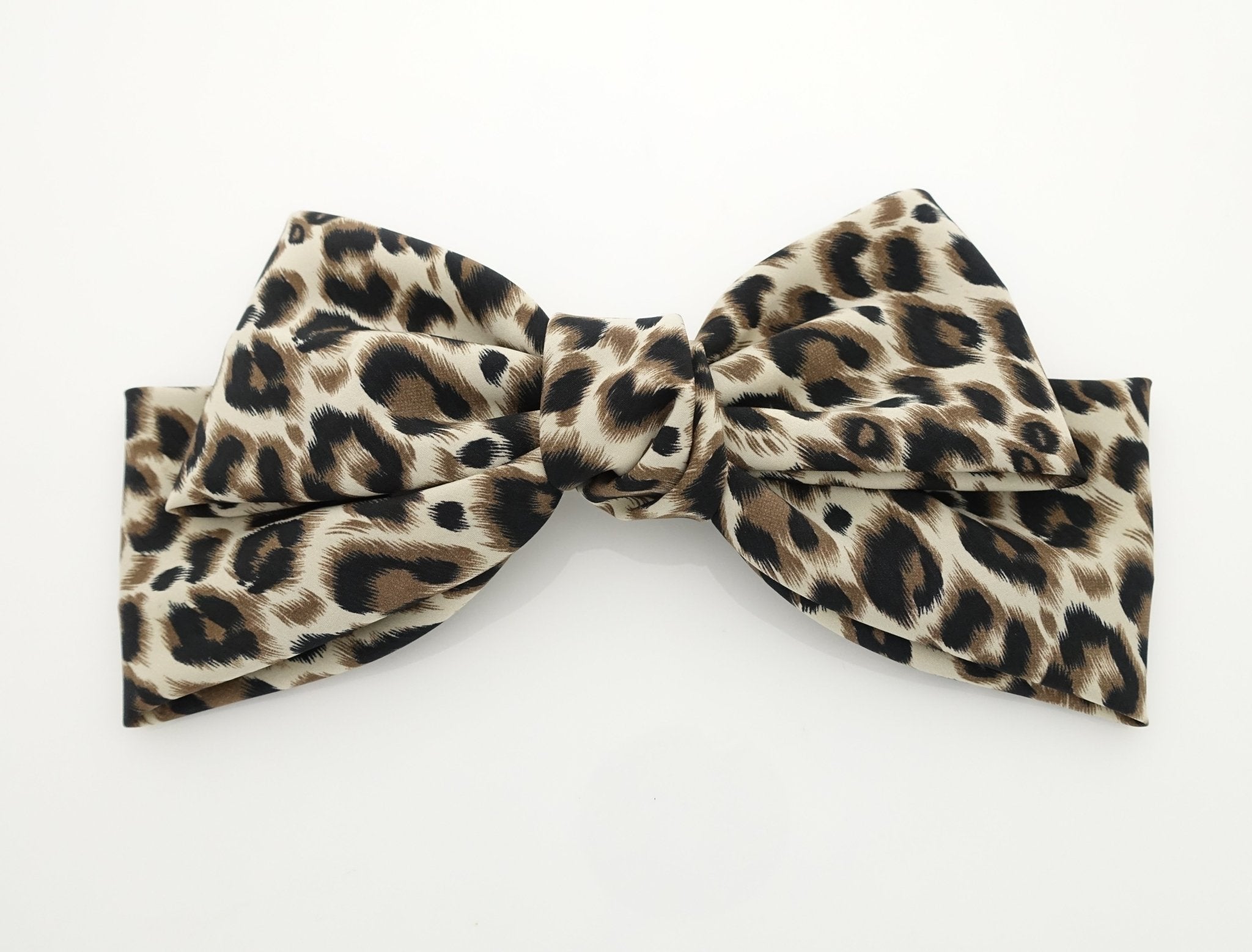veryshine.com scrunchies/hair holder Brown Leopard print big bow barrette sexy floppy hair bow barrette