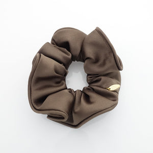 veryshine.com scrunchies/hair holder Brown Satin medium solid color Scrunchies for Women