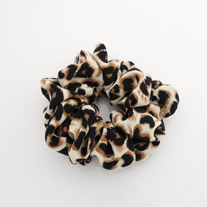 veryshine.com scrunchies/hair holder Camel soft leopard print hair scrunchies for women