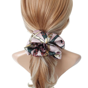 veryshine.com scrunchies/hair holder chain print oversized scrunchies large scrunchie stylish women hair ties