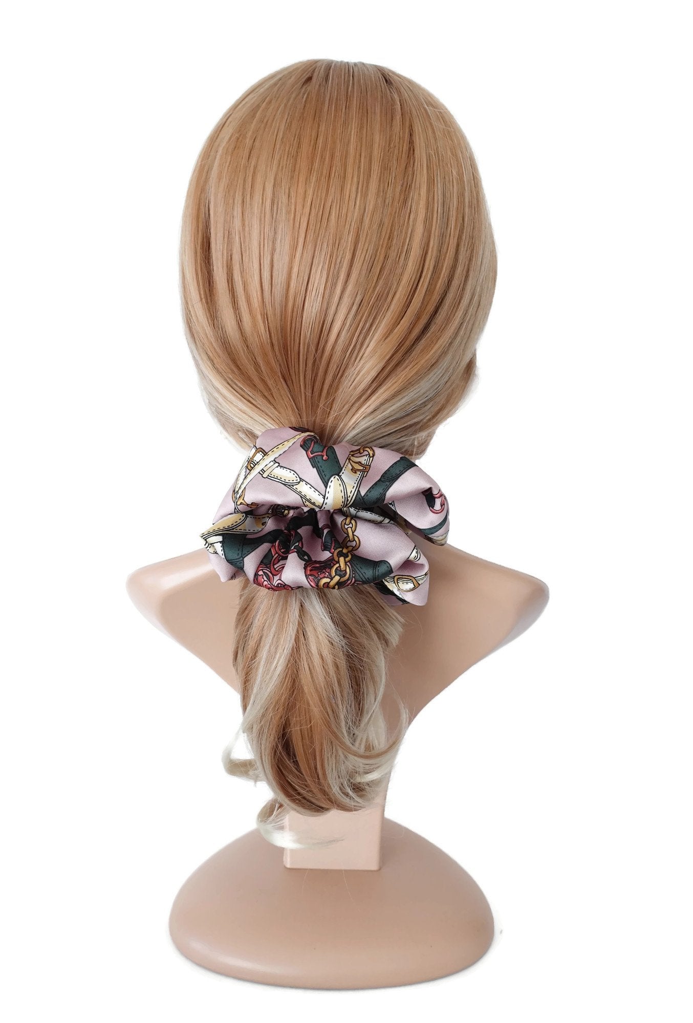veryshine.com scrunchies/hair holder chain print oversized scrunchies large scrunchie stylish women hair ties