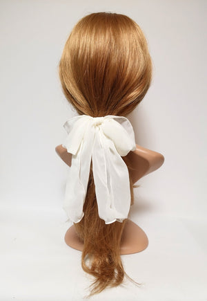 veryshine.com scrunchies/hair holder chiffon bow knot hair elastic tailed ponytail holder women hair accessories