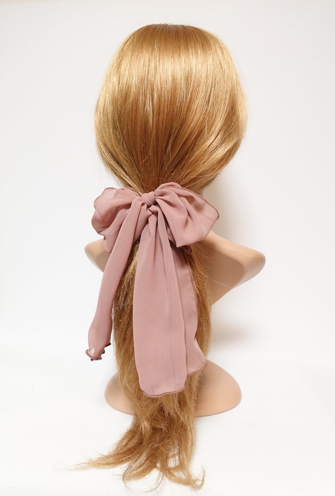 veryshine.com scrunchies/hair holder chiffon bow knot hair elastic tailed ponytail holder women hair accessories