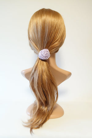 veryshine.com scrunchies/hair holder chiffon mini rose decorated hair elastic ponytail holder flower hair ties