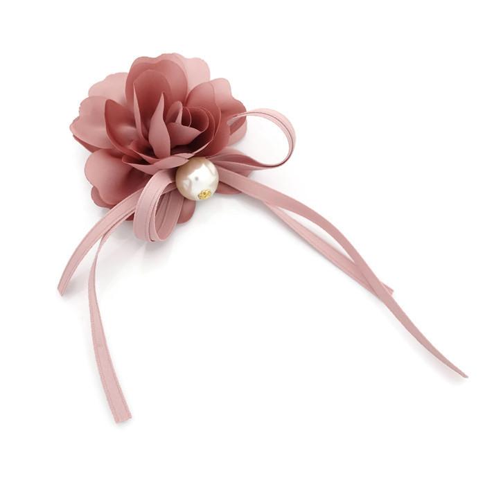veryshine.com scrunchies/hair holder Flower Bow Knot Decorated Pretty Ponytail Holder Hair Elastic