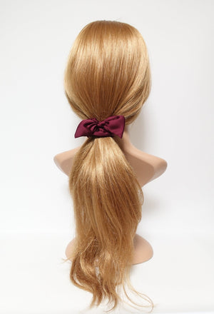 veryshine.com scrunchies/hair holder glossy satin bow knot hair scrunchie cute casual hair accessory scrunchies for women