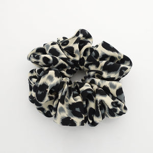veryshine.com scrunchies/hair holder Gray soft leopard print hair scrunchies for women