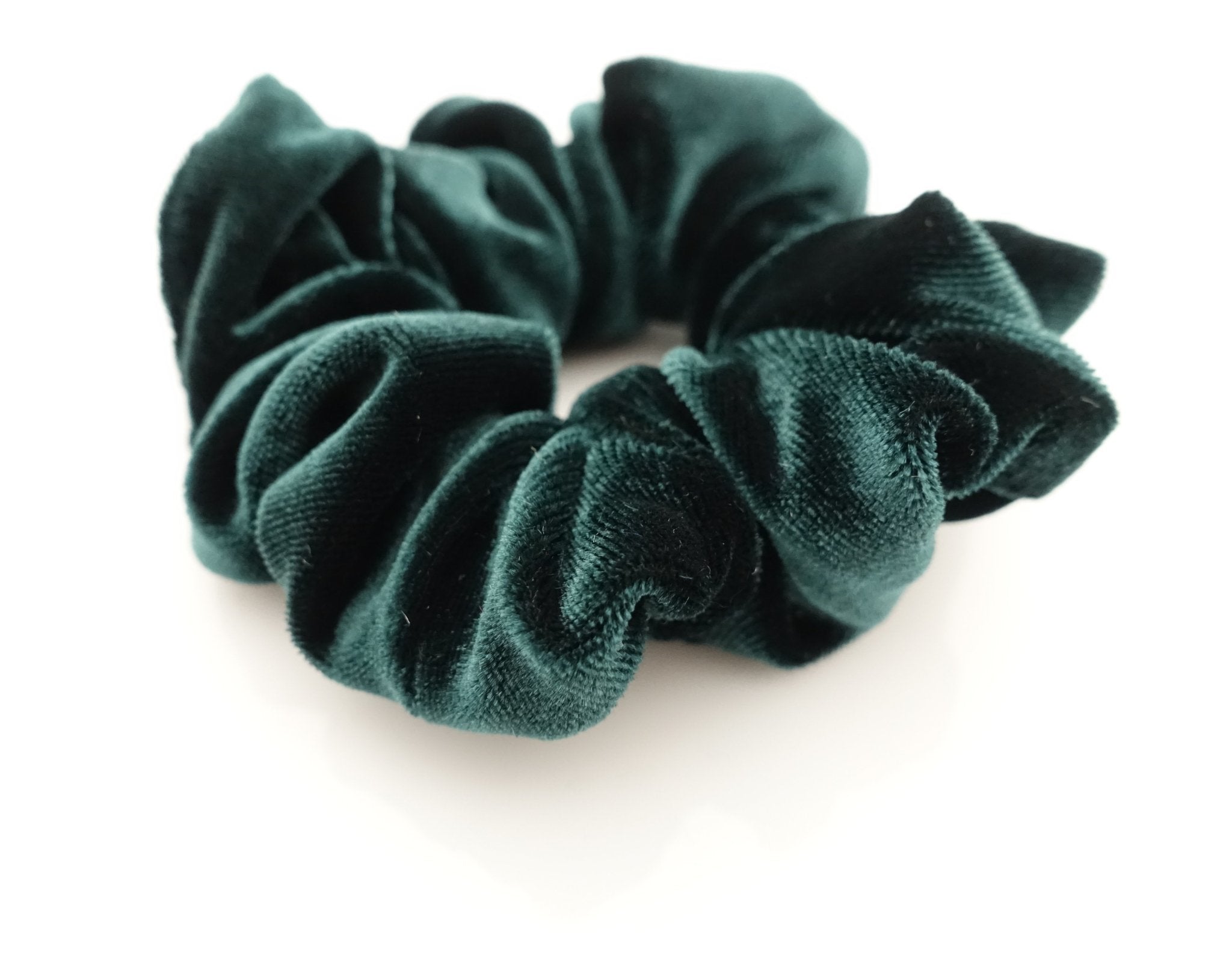 veryshine.com scrunchies/hair holder Green medium size solid velvet scrunchies women hair tie accessory scrunchies