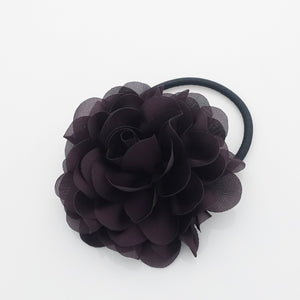 veryshine.com scrunchies/hair holder Handmade Dahlia Flower Hair Elastics Ponytail Holder